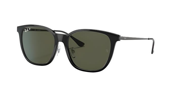 Ray-Ban RB4333D-Sunglasses-Black-Green-55