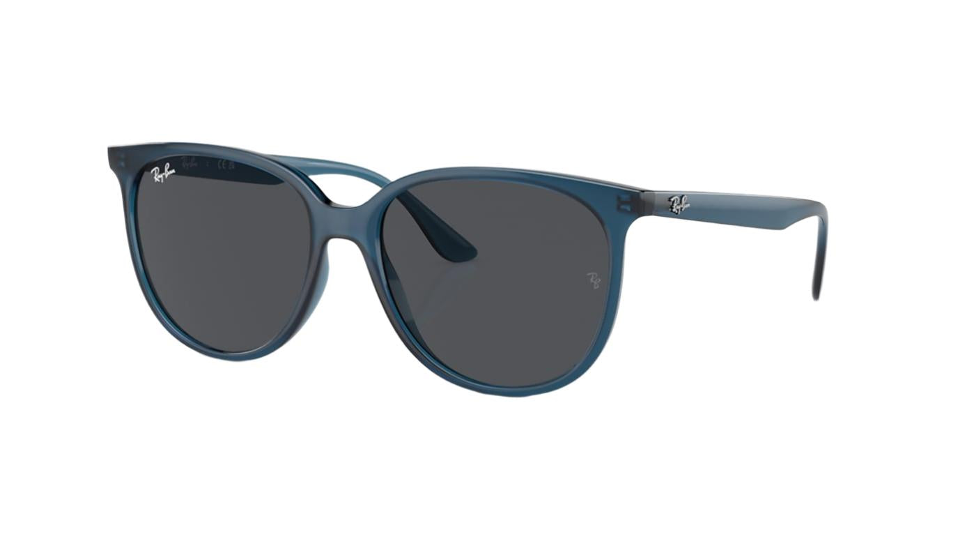 Ray-Ban RB4378-Sunglasses-Opal Blue-Dark Grey-54