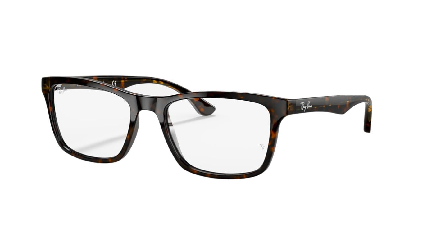 Ray-Ban RX5279-Eyeglasses-Dark Havana-Clear-55