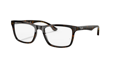 Ray-Ban RX5279-Eyeglasses-Dark Havana-Clear-55