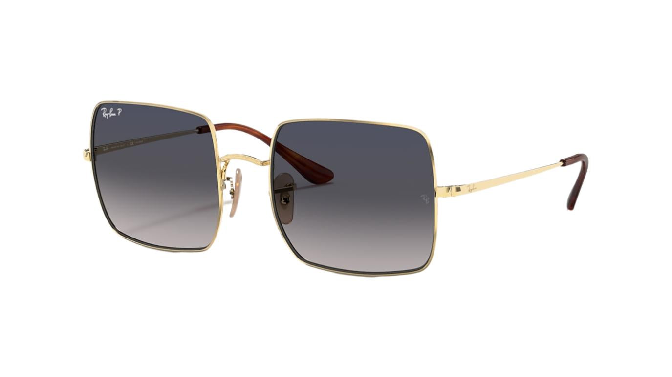 Ray-Ban Square RB1971-Sunglasses-Gold-Blue Gradient Polarized-54