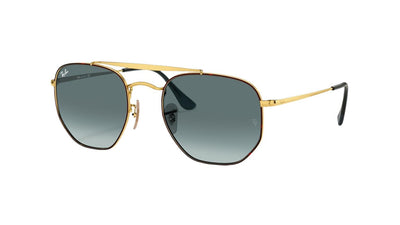 Ray-Ban The Marshal RB3648-Sunglasses-Tortoise on Gold-Blue-54