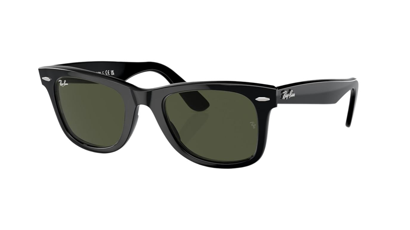 Ray-Ban Wayfarer RB2140-Sunglasses-Black-G-15-50