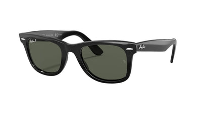 Ray-Ban Wayfarer RB2140-Sunglasses-Black-Green Polarized-50