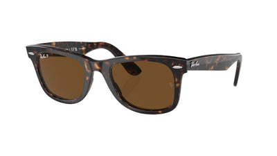 Ray-Ban Wayfarer RB2140-Sunglasses-Tortoise-Brown Polarized-50