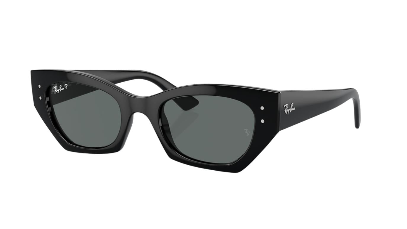 Ray-Ban Zena RB4430-Sunglasses-Black-Dark Grey Polarized-52