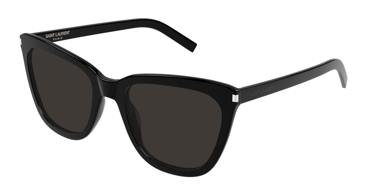Saint Laurent SL 548 Slim-Sunglasses-Black-Solid Black-