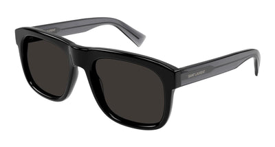 Saint Laurent SL 558-Sunglasses-Translucent Grey-Dark Grey-