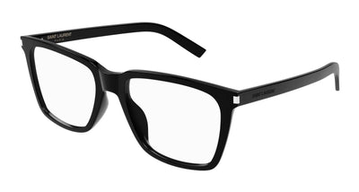 Saint Laurent SL 717 Slim-Eyeglasses-Black-Clear-