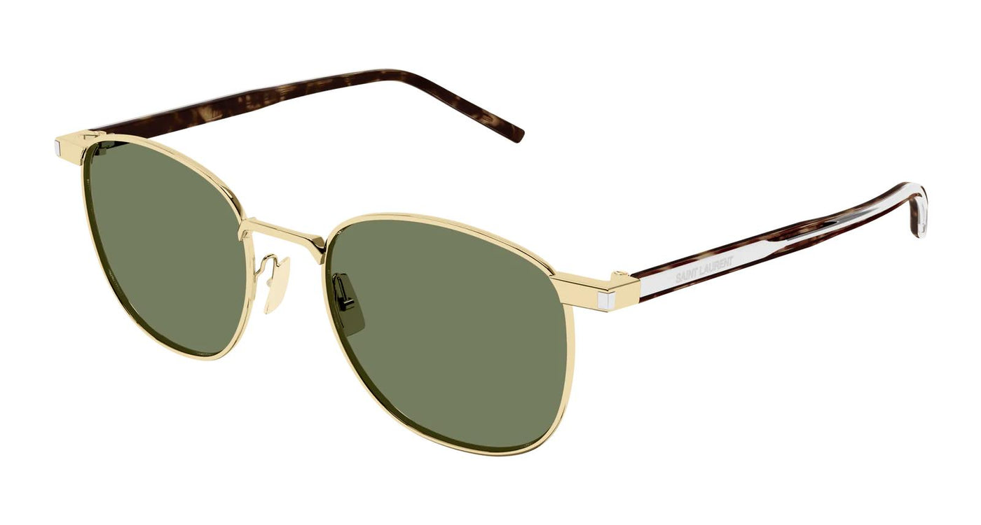 Saint Laurent SL 747-Sunglasses-Gold-Green-