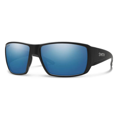 Smith Guide's Choice-Sunglasses-Matte Black-ChromaPop Polarized Blue Mirror-
