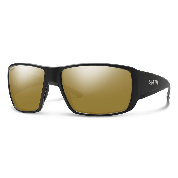 Smith Guide's Choice-Sunglasses-Matte Black-ChromaPop Polarized Bronze Mirror-
