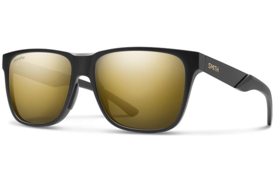 Smith Lowdown Steel-Sunglasses-Matte Black-ChromaPop Polarized Black Gold Mirror-