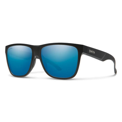 Smith Lowdown XL 2-Sunglasses-Matte Black-ChromaPop Polarized Blue Mirror-
