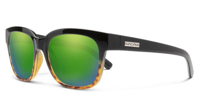 Suncloud Affect-Sunglasses-Havana Gradient-Polarized Green Mirror-