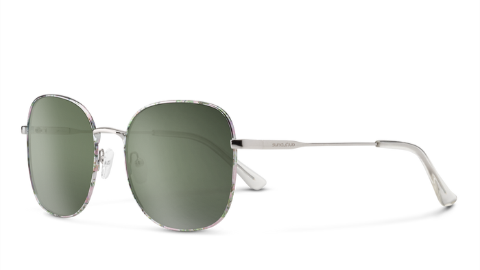 Suncloud Beverly-Sunglasses-Floral-Polarized Grey Green-
