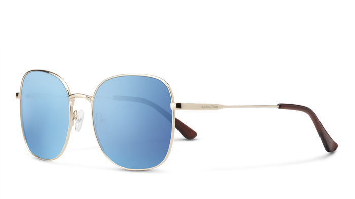 Suncloud Beverly-Sunglasses-Gold-Polarized Aqua-