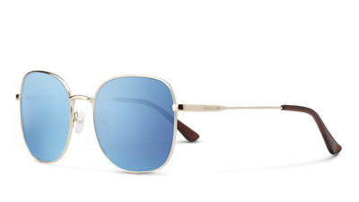 Suncloud Beverly-Sunglasses-Gold-Polarized Aqua-