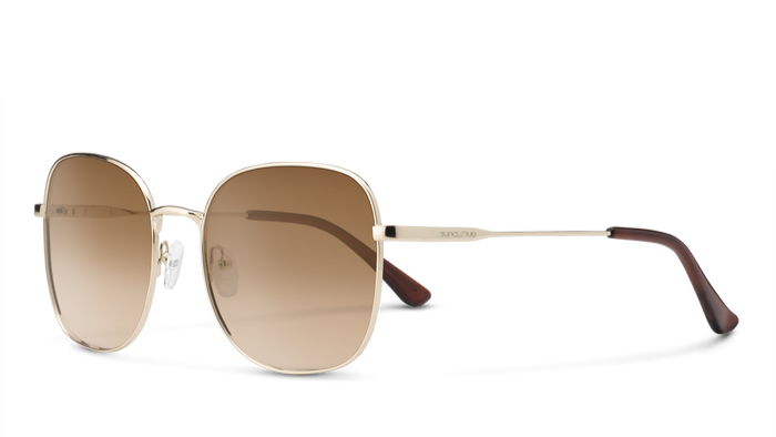 Suncloud Beverly-Sunglasses-Gold-Polarized Brown Gradient-