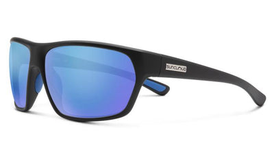 Suncloud Boone-Sunglasses-Matte Black-Polarized Blue Mirror-