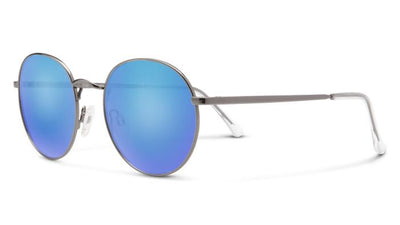 Suncloud Bridge City-Sunglasses-Gunmetal-Polarized Blue Mirror-