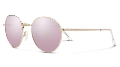 Suncloud Bridge City-Sunglasses-Rose Gold-Polarized Pink Gold Mirror-