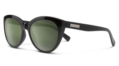 Suncloud Cityscape-Sunglasses-Black-Polarized Grey Green-