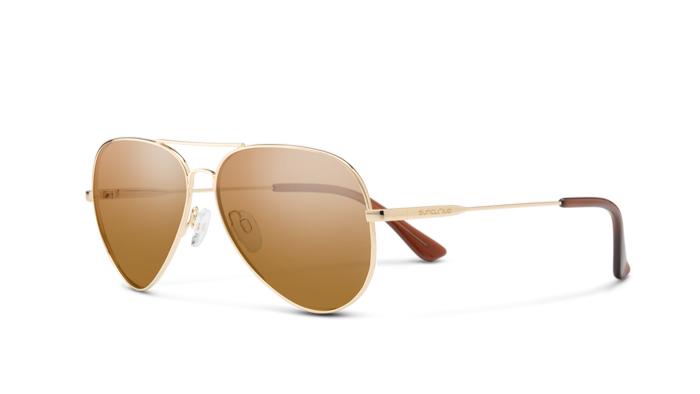 Suncloud Hard Deck-Sunglasses-Gold-Polarized Brown-