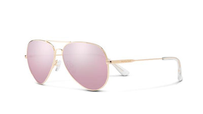 Suncloud Hard Deck-Sunglasses-Rose Gold-Polarized Pink Gold Mirror-