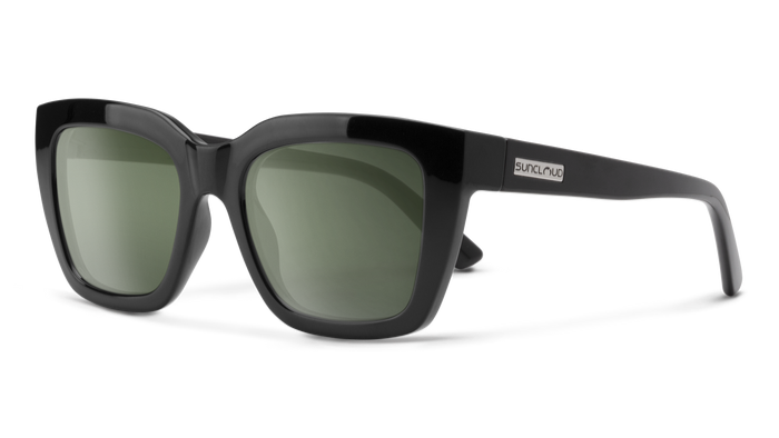 Suncloud Marion-Sunglasses-Black-Polarized Grey Green-