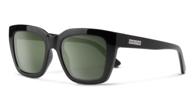 Suncloud Marion-Sunglasses-Black-Polarized Grey Green-