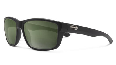 Suncloud Mayor-Sunglasses-Matte Black-Polarized Gray Green-