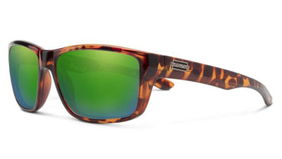 Suncloud Mayor-Sunglasses-Tortoise-Polarized Green Mirror-