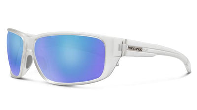 Suncloud Milestone-Sunglasses-Matte Crystal-Polarized Blue Mirror-