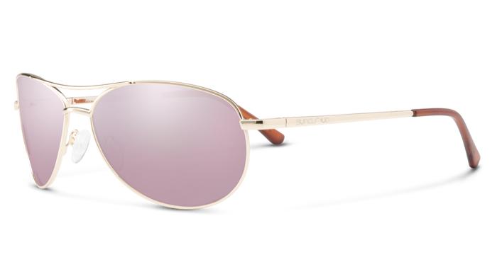 Suncloud Patrol-Sunglasses-Rose Gold-Polarized Pink Gold Mirror-