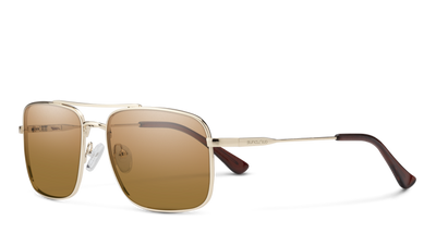 Suncloud Payback-Sunglasses-Gold-Polarized Brown-
