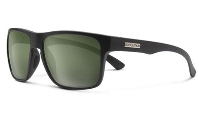 Suncloud Rambler-Sunglasses-Matte Black-Polarized Gray Green-