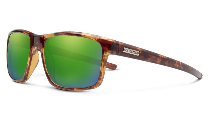 Suncloud Respek-Sunglasses-Tortoise-Polarized Green Mirror-