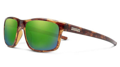Suncloud Respek-Sunglasses-Tortoise-Polarized Green Mirror-