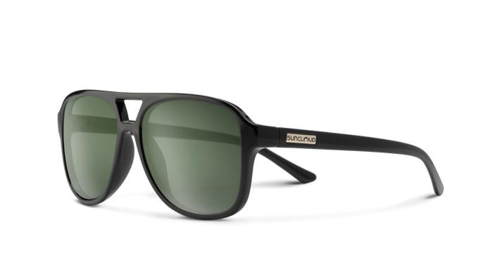 Suncloud Sandy-Sunglasses-Black-Polarized Gray Green-