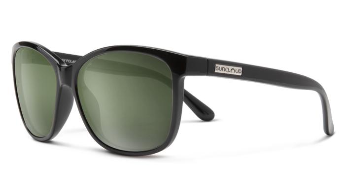 Suncloud Sashay-Sunglasses-Black-Polarized Gray Green-