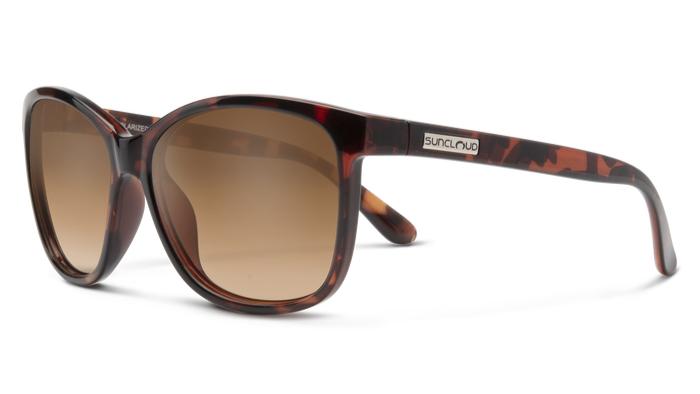Suncloud Sashay-Sunglasses-Tortoise-Polarized Brown Gradient-