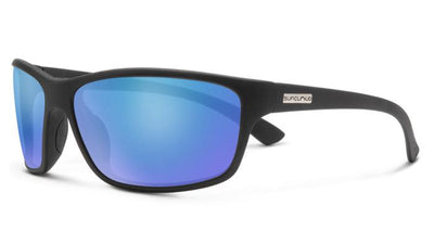 Suncloud Sentry-Sunglasses-Matte Black-Polarized Blue Mirror-