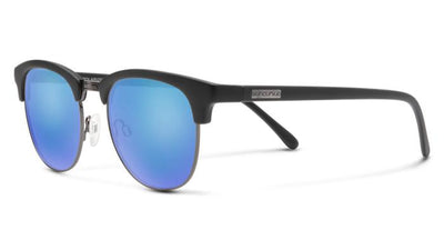 Suncloud Step Out-Sunglasses-Matte Black-Polarized Blue Mirror-