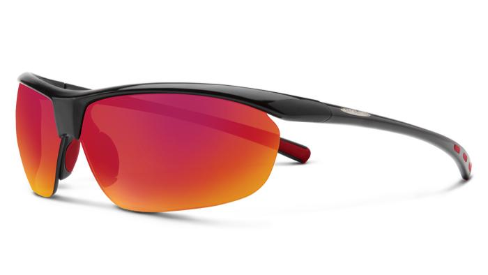Suncloud Zephyr-Sunglasses-Black-Polarized Red Mirror-