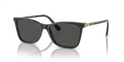 Swarovski SK6004-Sunglasses-Green Emerald-Dark Grey-