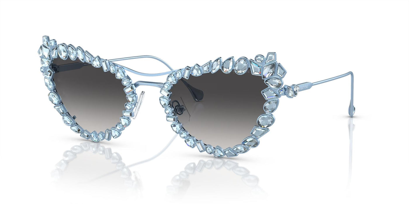 Swarovski SK7011-Sunglasses-Light Blue Matte-Grey Gradient-