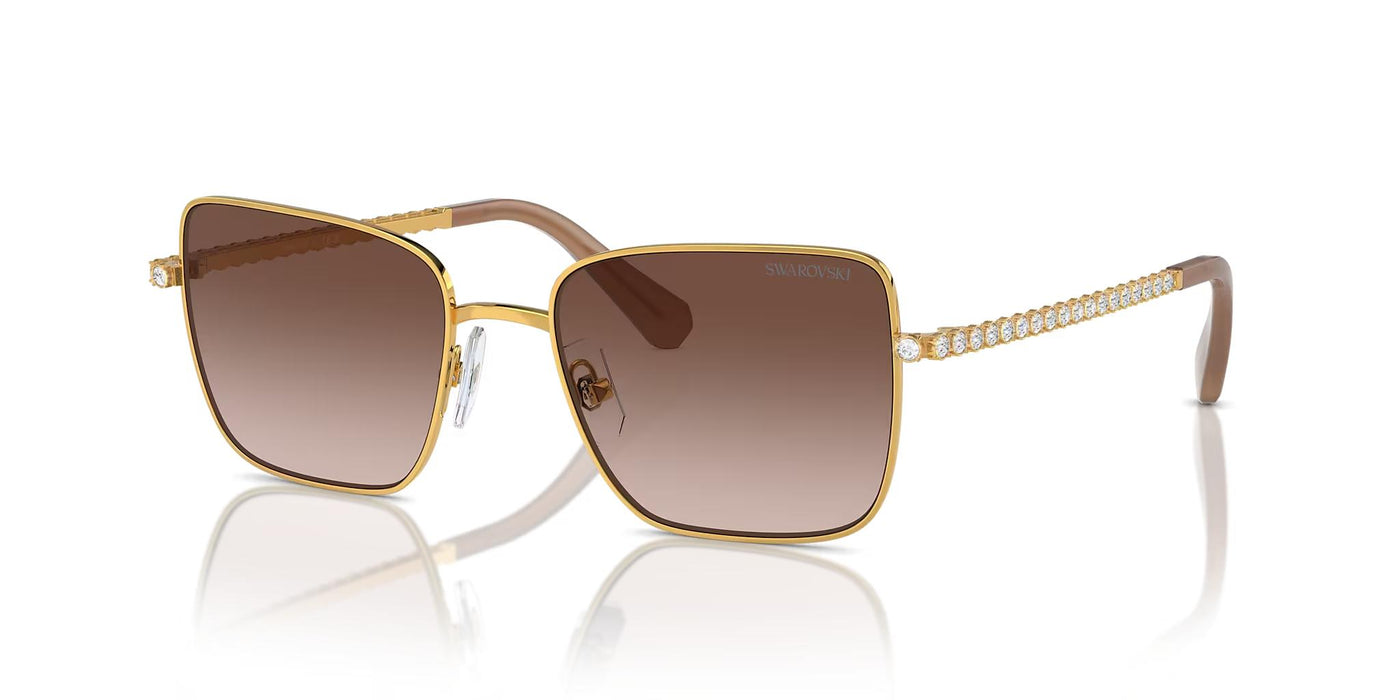 Swarovski SK7015-Sunglasses-Yellow Gold-Brown Gradient-