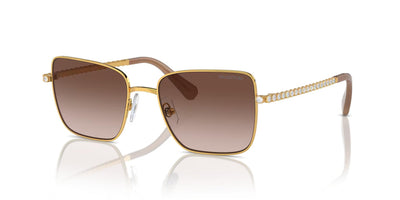 Swarovski SK7015-Sunglasses-Yellow Gold-Brown Gradient-