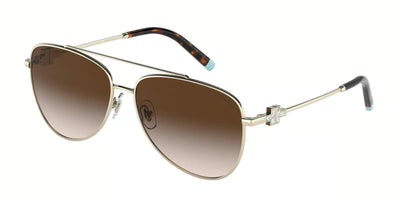 Tiffany TF3080-Sunglasses-Pale Gold-Brown Gradient-